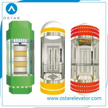 Glass Panoramic Cabin for Observation Passenger Elevator, Elevator Parts (OS41)